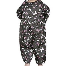 plie 一般型全身美術圍裙 粉紅蝴蝶結 M, 黑色, 1 個