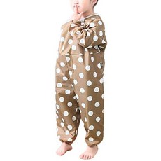 Plie 圓點印花圍裙, 棕色