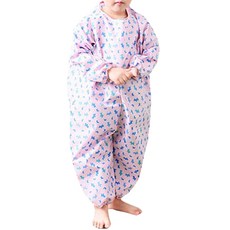 Plie 全身藝術禮服拉鍊小狗圖案 S, 粉色的, 1 個