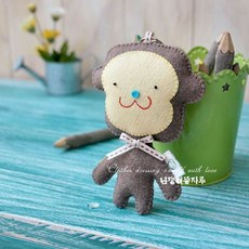 NANDDONG DIY動物造型鑰匙圈, 2個