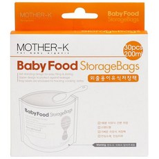 마더케이 일회용 이유식 저장팩 200ml, 30매, 1개