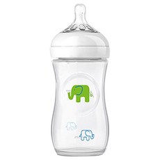 PHILIPS AVENT 新安怡 印花奶瓶 260ml SCF628/17, 慢速階段(1個月以上), 綠色, 260毫升