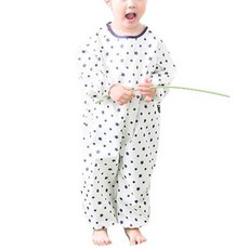 Plié全身美術圍裙 拉鍊型 灰色星星 S, 象牙, 1 個