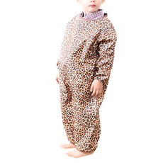 Plie 全身藝術禮服拉鍊型豹紋 S, 棕色的, 1 個