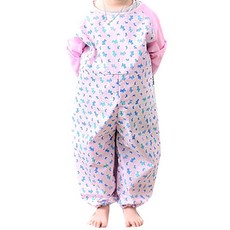 Plie 拼色拉鍊全身藝術禮服狗圖案 L, 粉色的, 1件