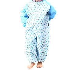 Plie 全身藝術禮服配色拉鍊小狗圖案 S, 天空, 1 個