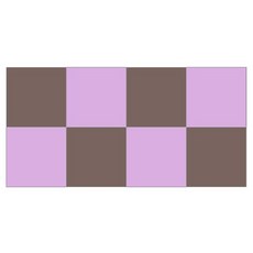 베베앙 팡키즈 벽매트 100 8PCS, 다크브라운 + 퍼플