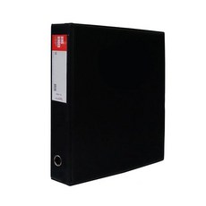 希望文件 3孔D型環高週波活頁夾, 2個, 黑色