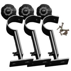 준앤컴파니 철조절브라켓3개1조25mm, 블랙