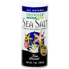 Frontier Natural 컬리너리 스파이스 씨 쏠트 파인 그라인드, 198.5g, 1개
