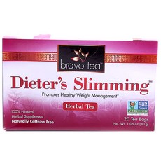 브라보티 허벌 티 다이어터스 슬리밍 글루텐 프리, 1.5g, 1개, 20개입