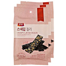 양반 스낵김 칠리, 3개, 20g