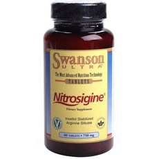 스완슨 울트라 니트로시진 750mg 타블렛, 60개입, 1개, 60정