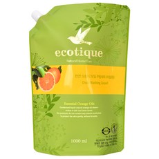 ecotique 柑橘油萃取洗碗精補充包, 1L, 1組