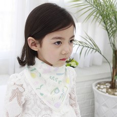 BEBE CHOUETTE 兒童植物園圍兜巾 2入