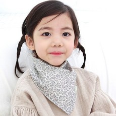 bebe chouette 孩童圖案印花雙面圍巾