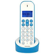 필립스 1.7GHz 디지털 무선전화기 D121, D121(블루)
