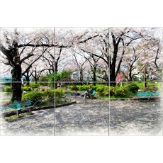 Scenery003 봄내음이 가득한 한적한 공원 각 6장