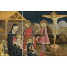 Religion072 釘在十字架上的耶穌 各6張