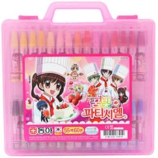 동아 아동용 크레파스, 꿈빛 파티시엘(55색), 1개