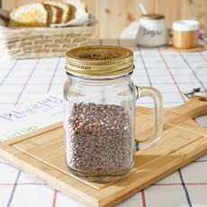 메이슨 심플 밀폐 드링크자, 콰트로골드캡, 3개, 1개