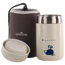 퀸센스 캡슐 죽통 0.4L, 아이보리, 1개