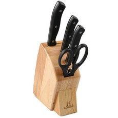 햄튼 나무블럭 칼세트 HO-402W236, 1세트, 5종