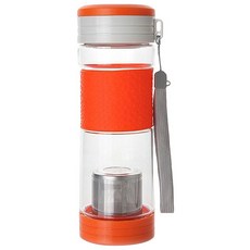 Tea&Life 濾茶隨行水壺, 橘色, 500ml