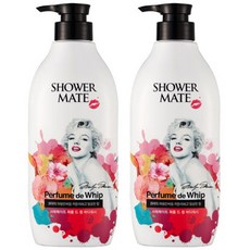 샤워메이트 퍼퓸 드 휩 바디워시 러블리, 500ml, 2개
