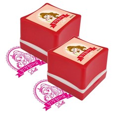 Disney 迪士尼 稱讚印章, 公主/粉紅, 2個