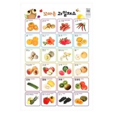 꼬마손 벽그림 - 과일채소, 월드베스트
