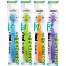 DENTPRO 寬頭牙刷, 4件, 1個