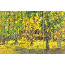 Landscape249 싱그러움이 가득한 봄날의 숲속 각 3장, 혼합 색상