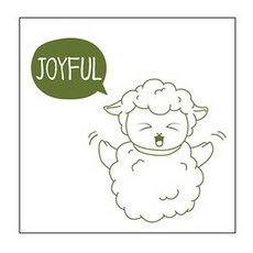 noadeco 感性文具 小綿羊 5件組商品, 橄欖綠, 1個