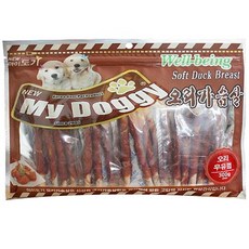 마이도기 강아지 건조간식, 혼합맛(오리/우유), 300g, 1개