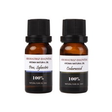 AROHA TRiZ 多用途香氛精油(甜橙+檸檬), 1組, Pine Sylvestris(10ml)+Cedarwood(10ml)