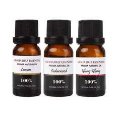 AROHATRiZ多用途精油 甜橙, 10ml 檸檬精油+10ml 雪松精油+10ml 依蘭精油, 1組
