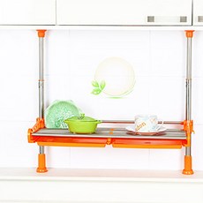 DECO 單層折疊式水槽架600, 橘子, 1個