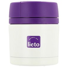 리에또 스텐인레스 보온 죽통, 퍼플, 270ml, 1개