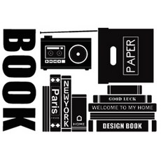 2Page 裝飾貼紙, 裝飾書黑色