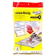 LocknLock 樂扣樂扣 智慧生活壓縮袋 X大 2入-閥門型真空袋 冬被 衣服保管整理收納用推薦, 1個, 2件