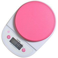 오펠 전자저울 1KG/0.1G 핑크, OF-2004B, 1개