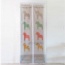 BEBE DECO 磁性防蚊門簾 120*210cm 馬, 1 個