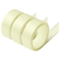 indi.k 緞面緞帶 奶油色 15mm, 3捲, 22.8m