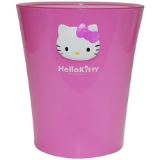HELLO KITTY 可愛立體圖案垃圾桶 L號, 粉色, 1入
