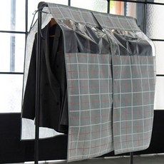 유아이티 윈도우 행거커버 멀티체크 그레이, 1개입, 1개