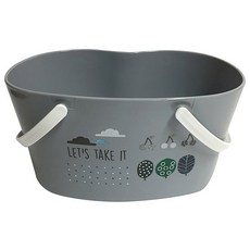 SHABATH 森林雲朵印花雙提把浴籃, 1 個, 混合顏色