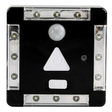 컴스 절전형 센서 라이트 블랙 NO228 건전지미포함, 1개