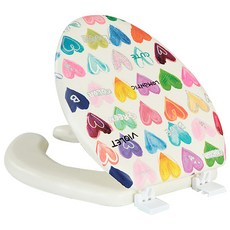 孩童馬桶蓋 U型 愛心款, 象牙白, 1個