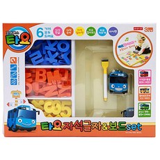 타요 자석글자 & 보드 세트, 8p, 랜덤, 1